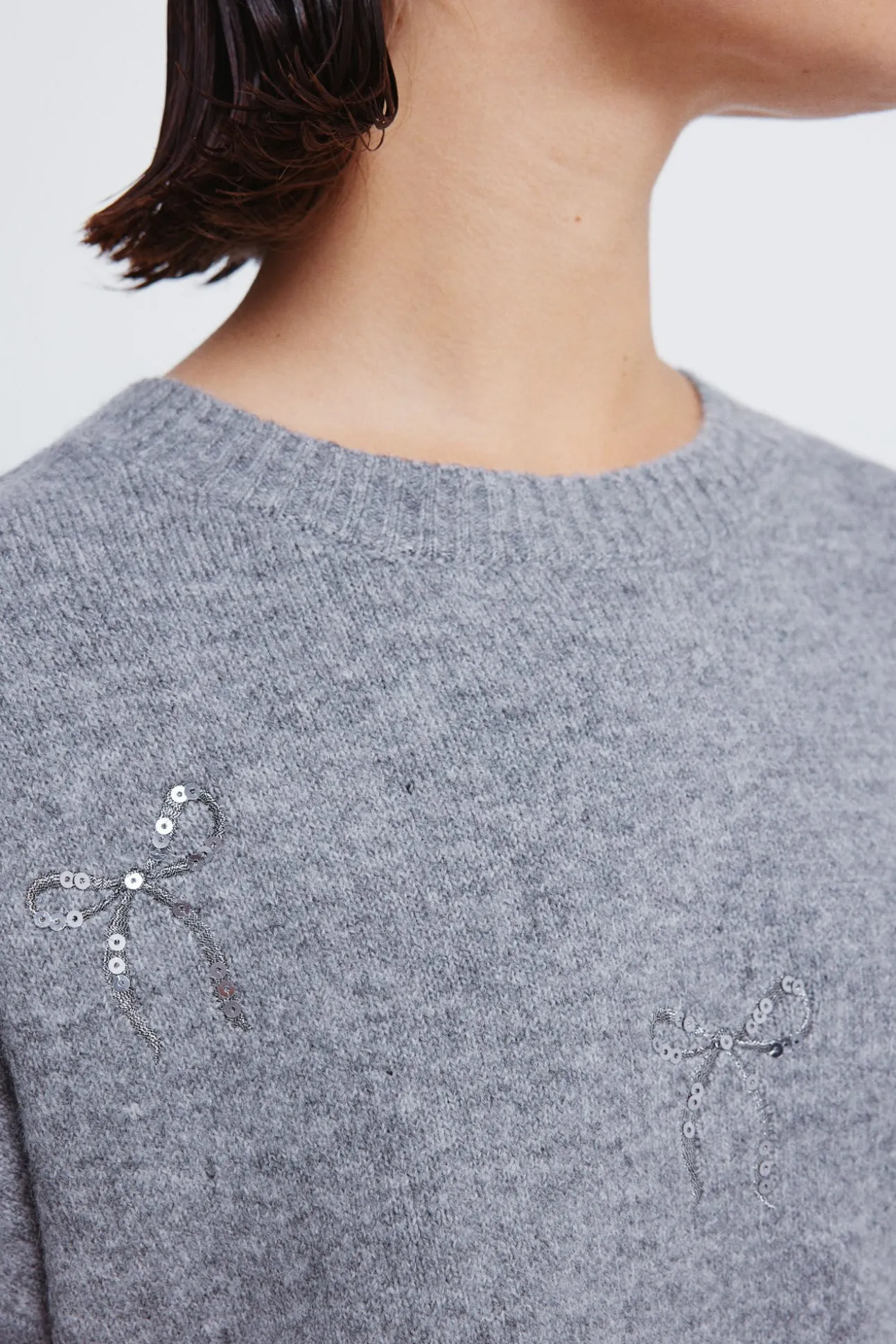 Jersey lazos lentejuelas