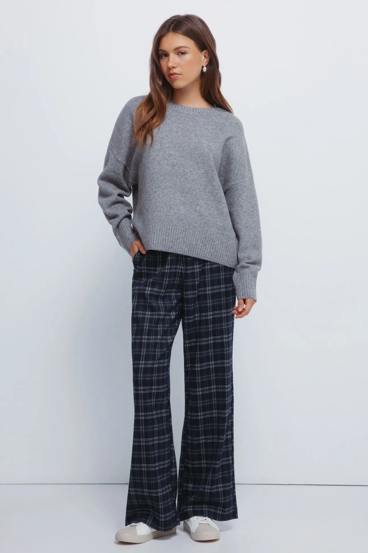 Jersey liso cuello redondo