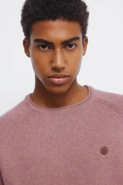 Jersey liso cuello rulo