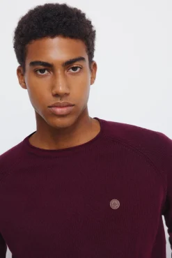 Jersey liso cuello rulo