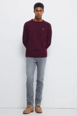 Jersey liso cuello rulo