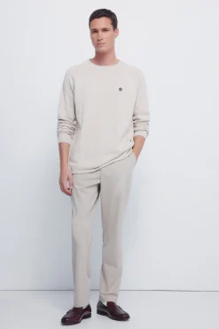 Jersey liso cuello rulo