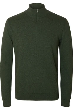 Jersey media cremallera 100% algodón.