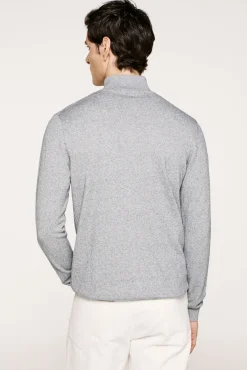 Jersey media cremallera 100% algodón.