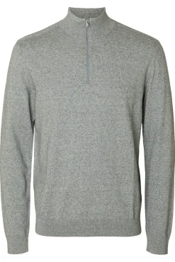 Jersey media cremallera 100% algodón.