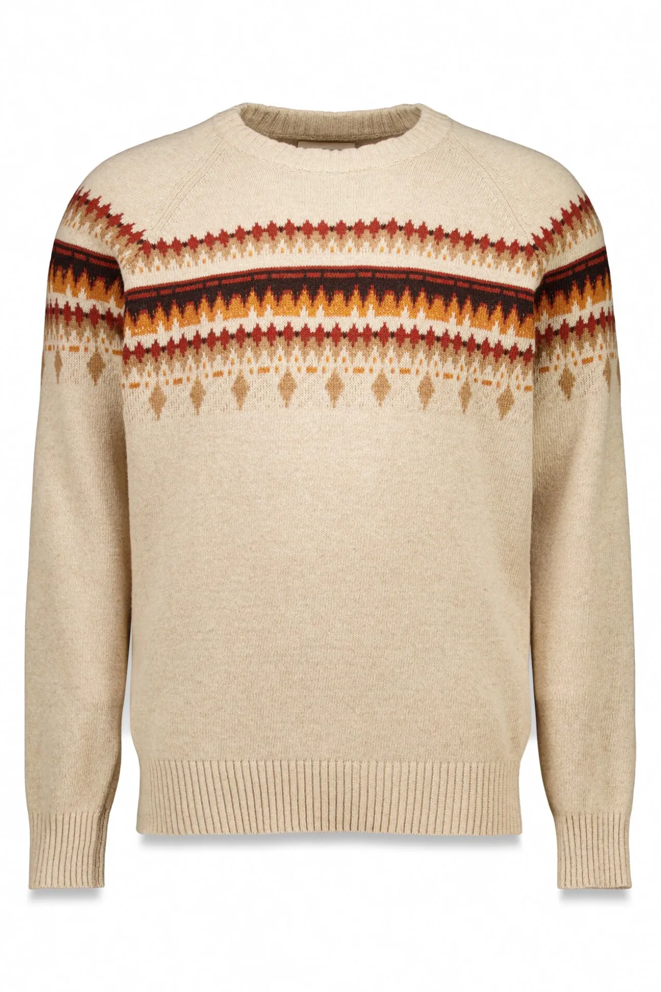 Jersey navideño fantasía lana cuello caja