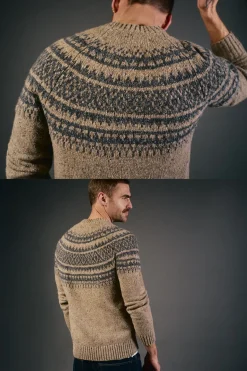 Jersey navideño jacquard cuello caja