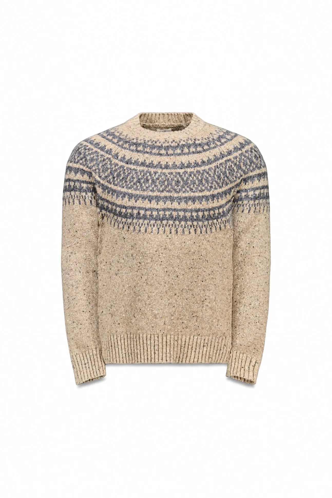 Jersey navideño jacquard cuello caja