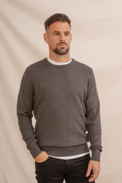 Jersey Nudos Cuello Caja