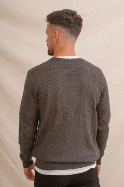 Jersey Nudos Cuello Caja