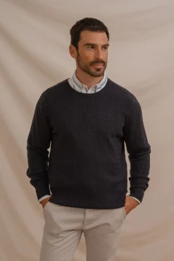 Jersey Nudos Cuello Caja