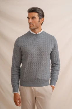 Jersey Nudos Cuello Caja