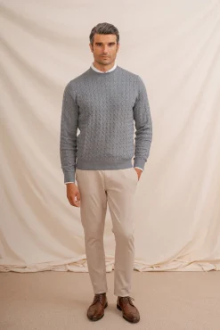 Jersey Nudos Cuello Caja