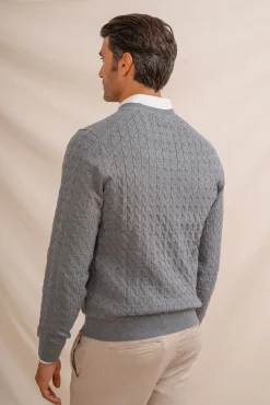 Jersey Nudos Cuello Caja