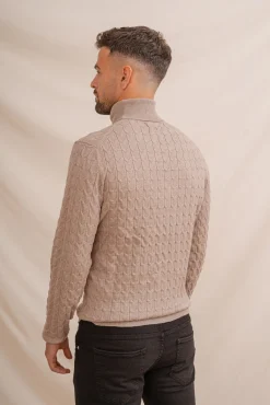 Jersey Nudos Cuello Vuelto