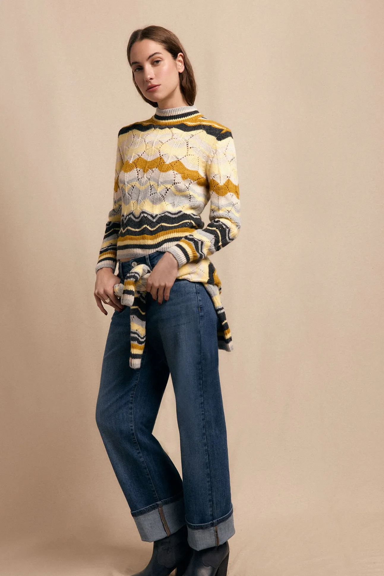 Jersey ondas multicolor