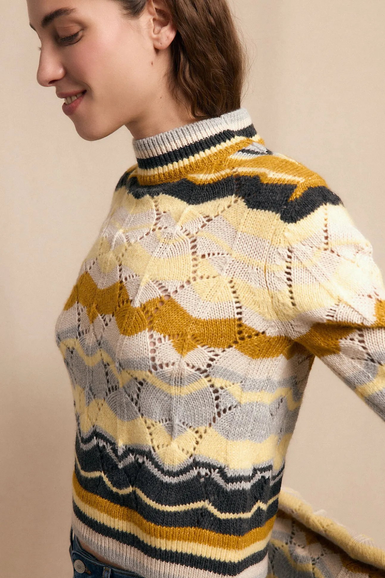 Jersey ondas multicolor