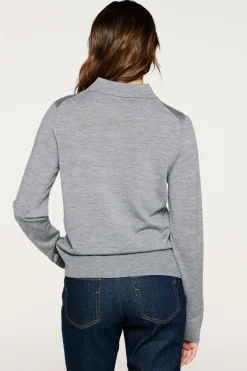 Jersey polo 100% lana merino.