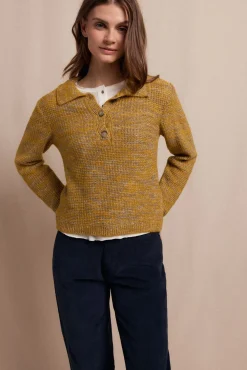 Jersey polo jaspeado