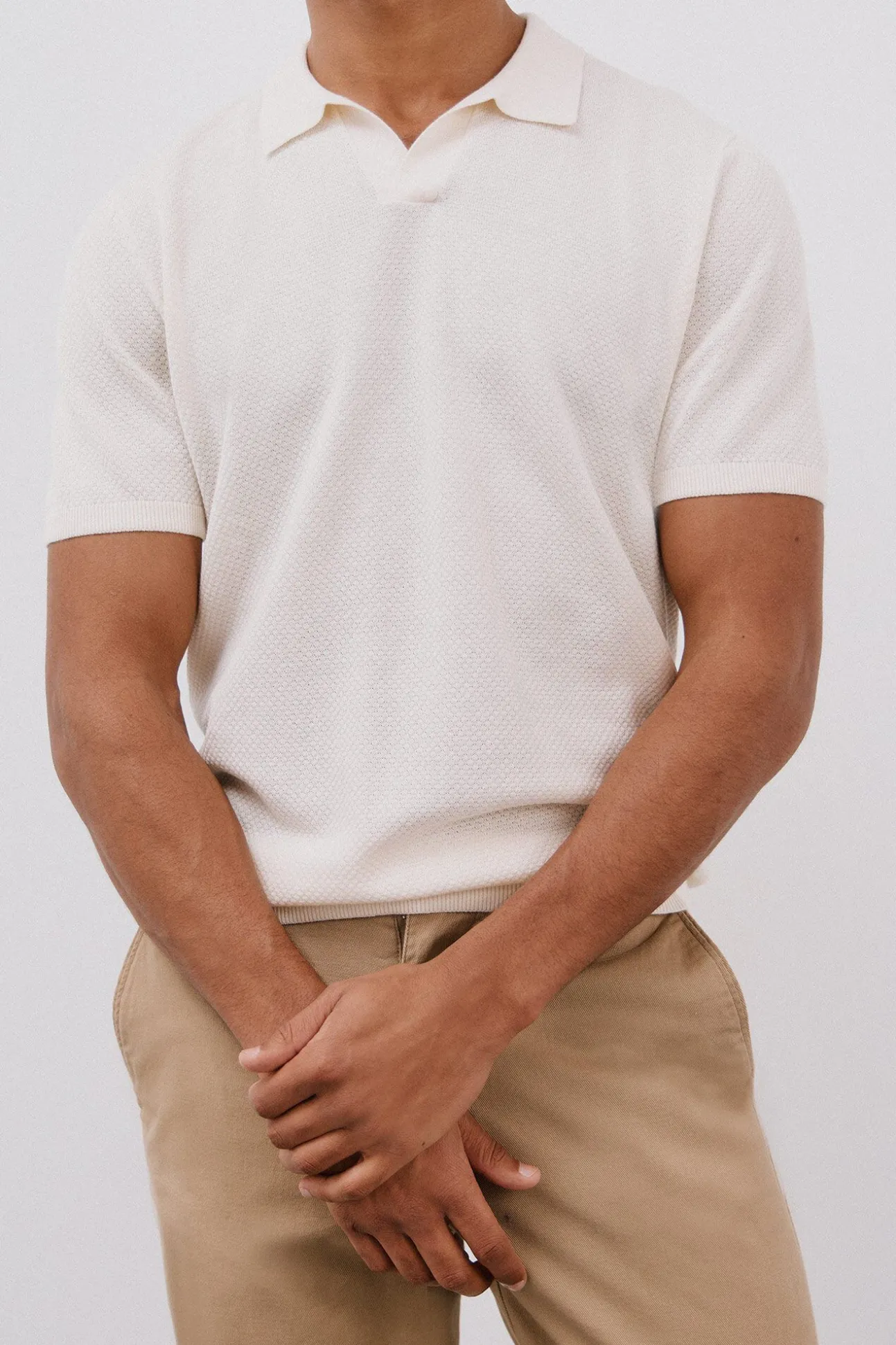 Jersey polo manga corta algodón estructura