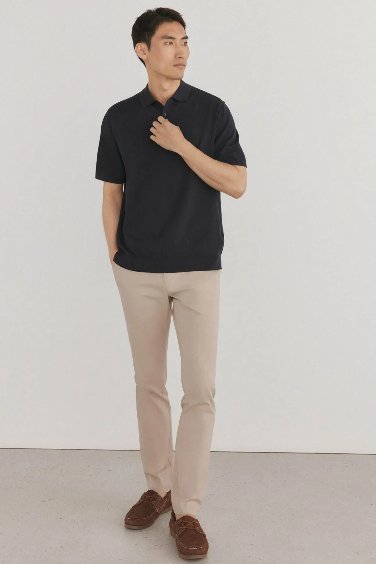 Jersey polo premium manga corta algodón