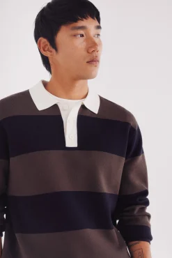 Jersey polo rayas anchas