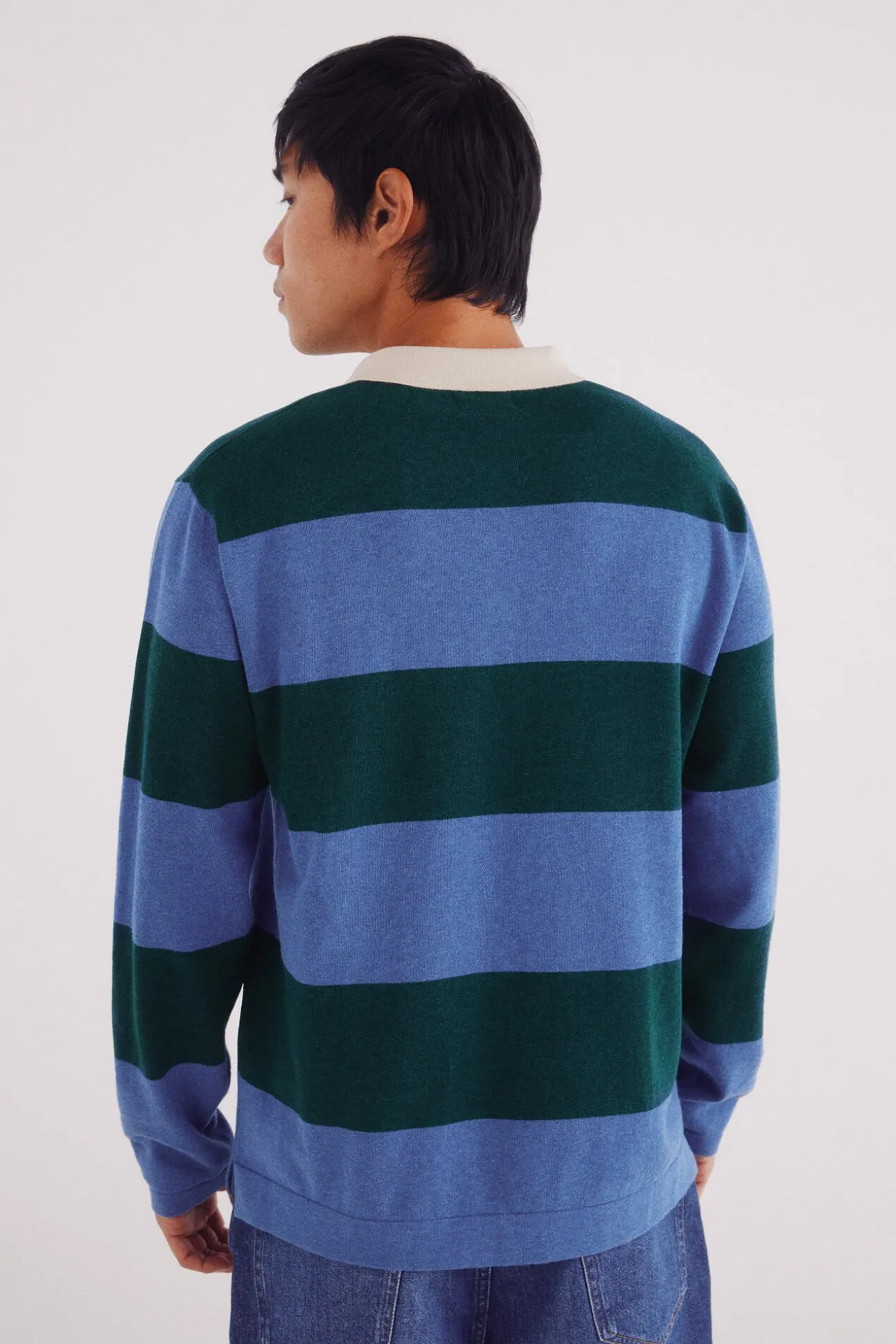 Jersey polo rayas anchas