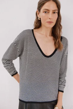 Jersey punto bicolor