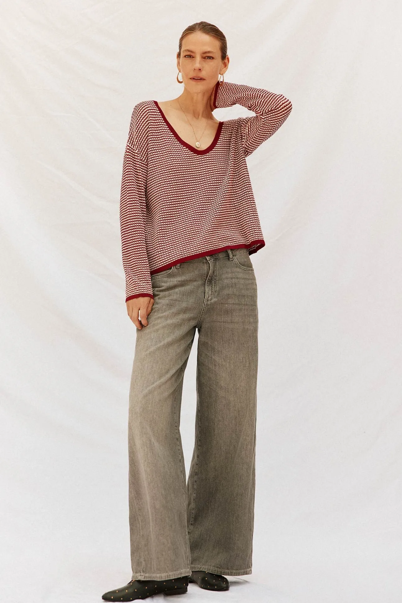 Jersey punto bicolor