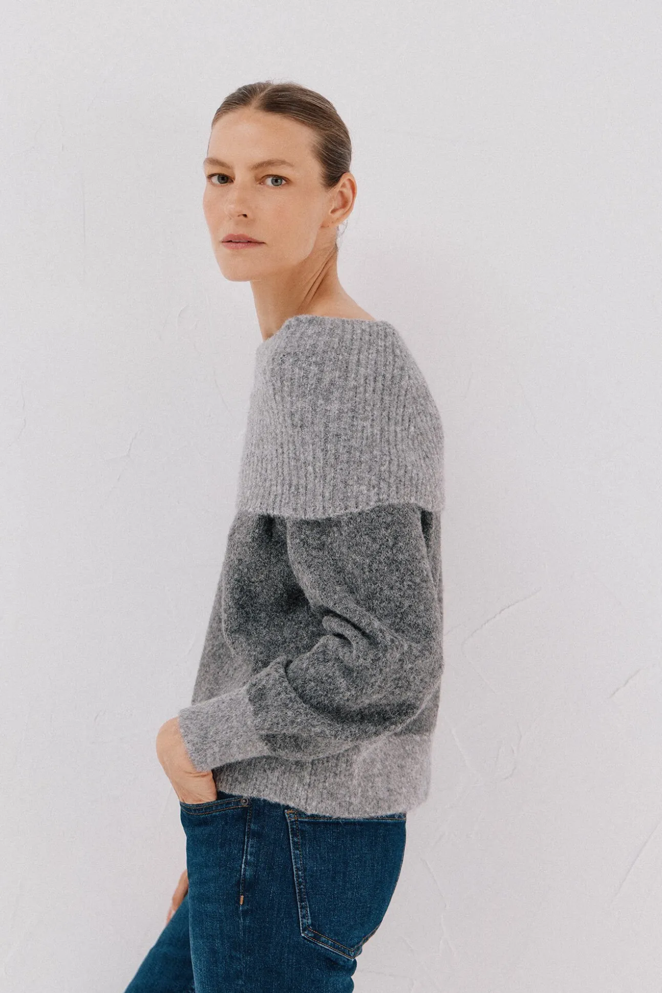 Jersey punto combinado