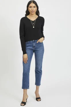 Jersey punto cuello pico