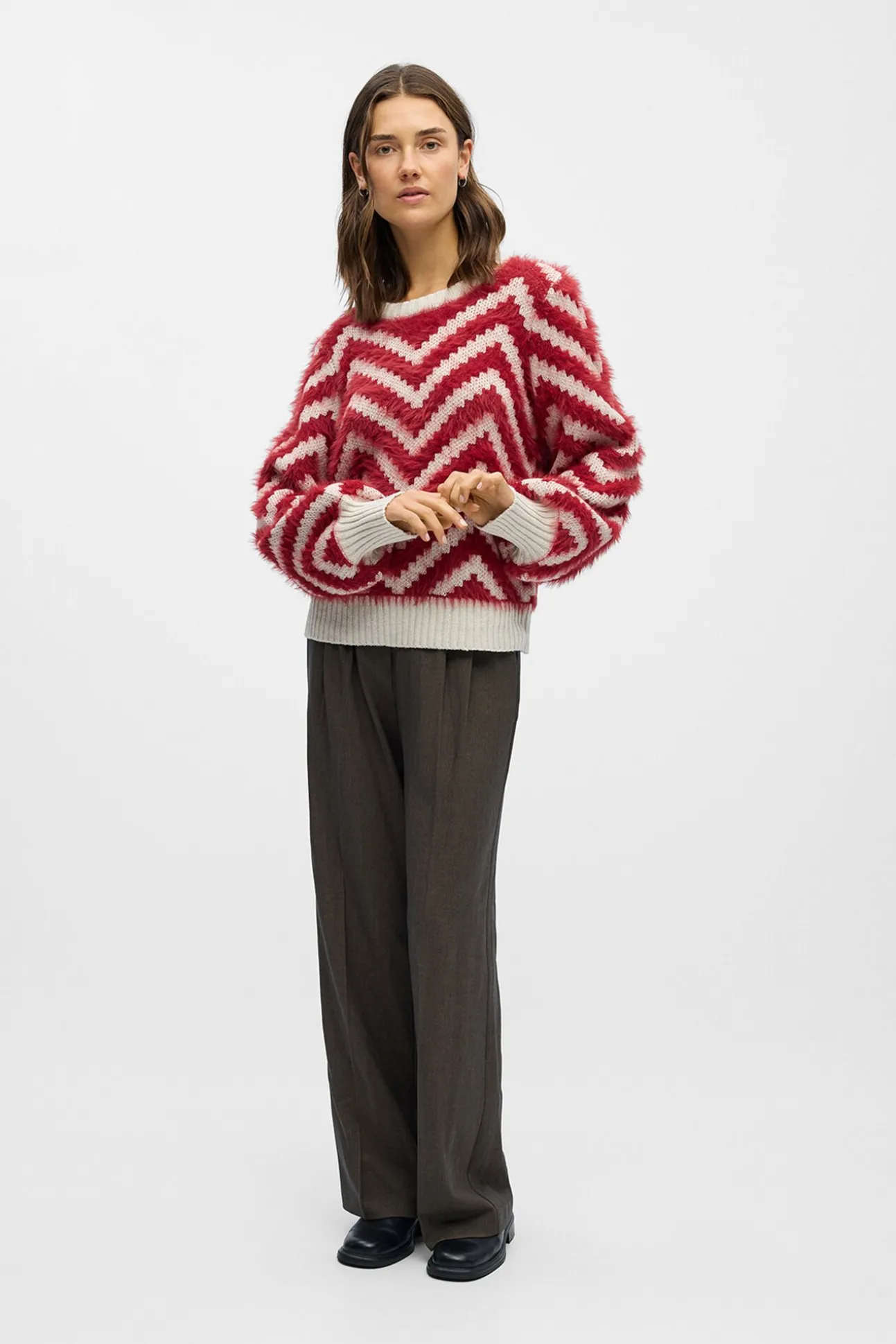 Jersey punto efecto pelo