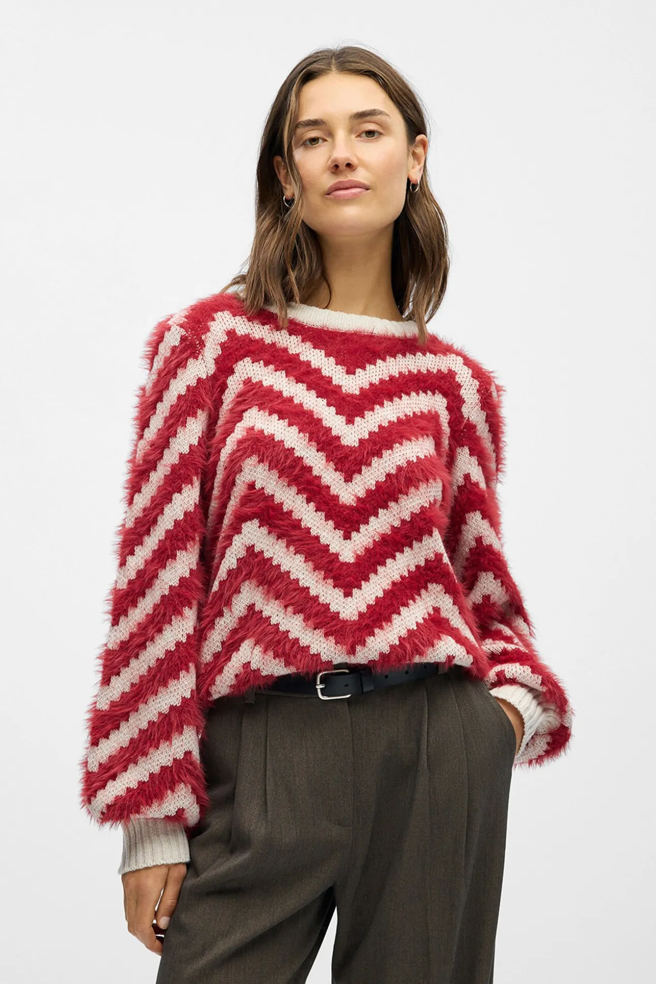 Jersey punto efecto pelo