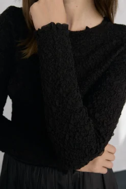 Jersey punto estructura arrugada