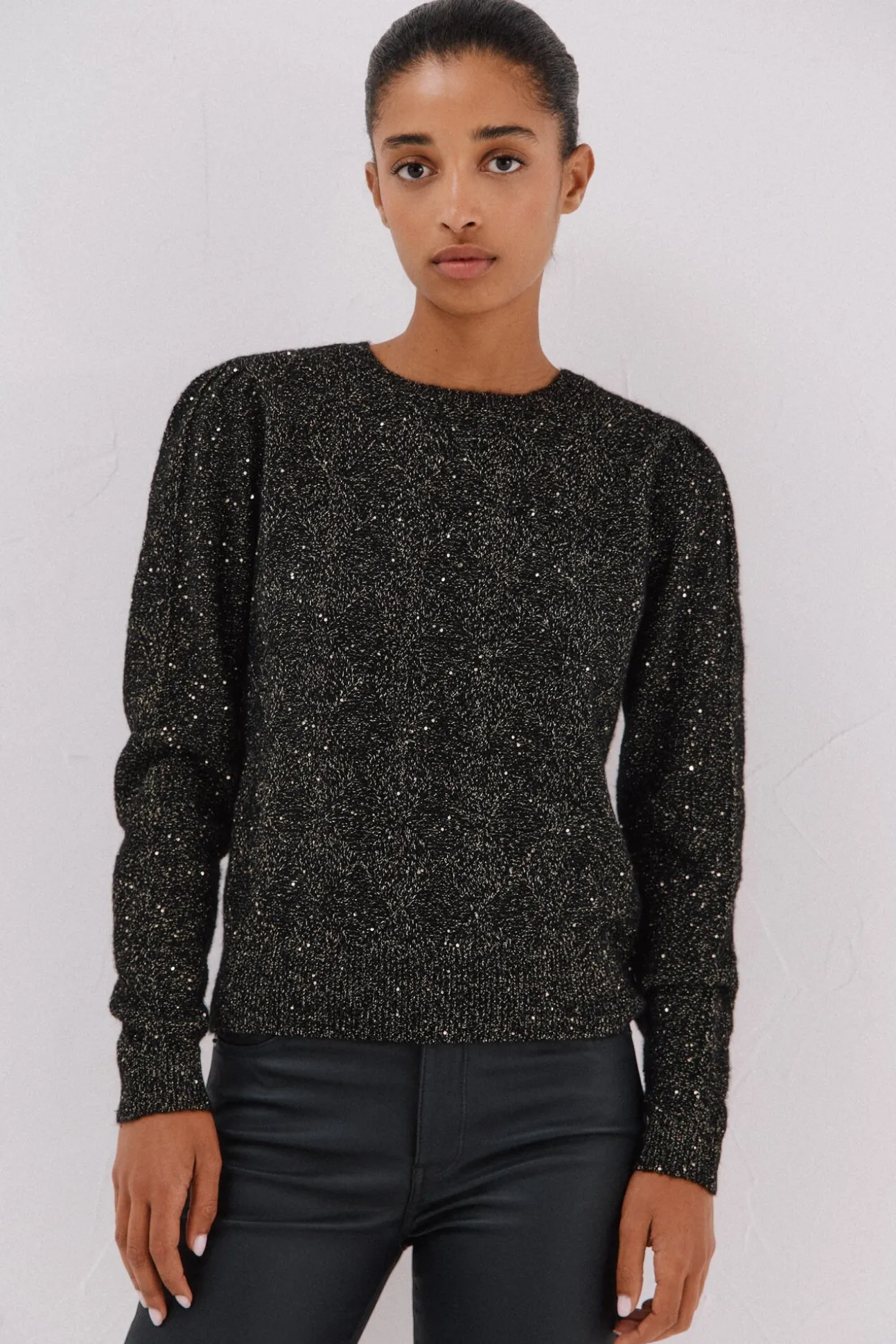 Jersey punto lentejuelas