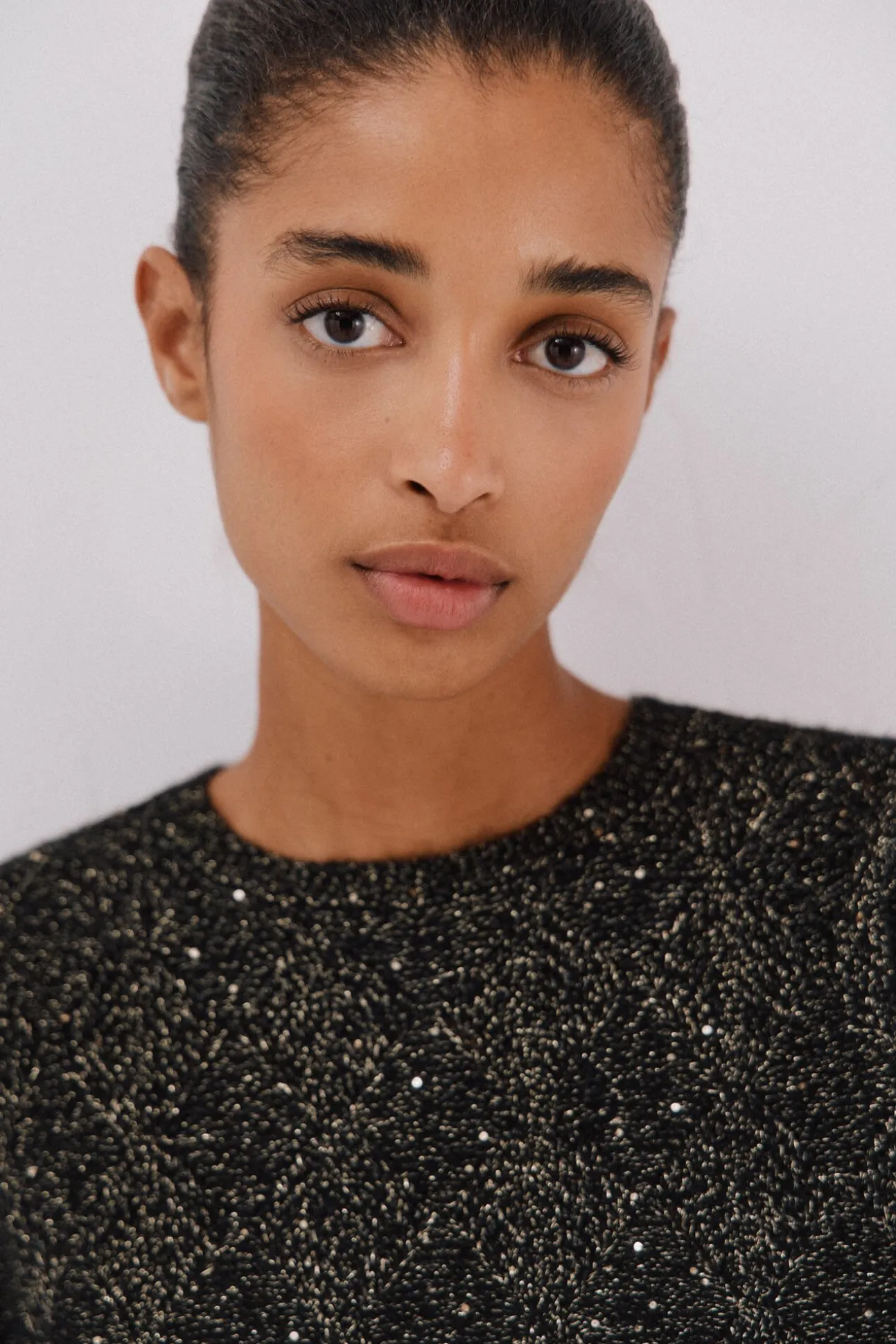 Jersey punto lentejuelas