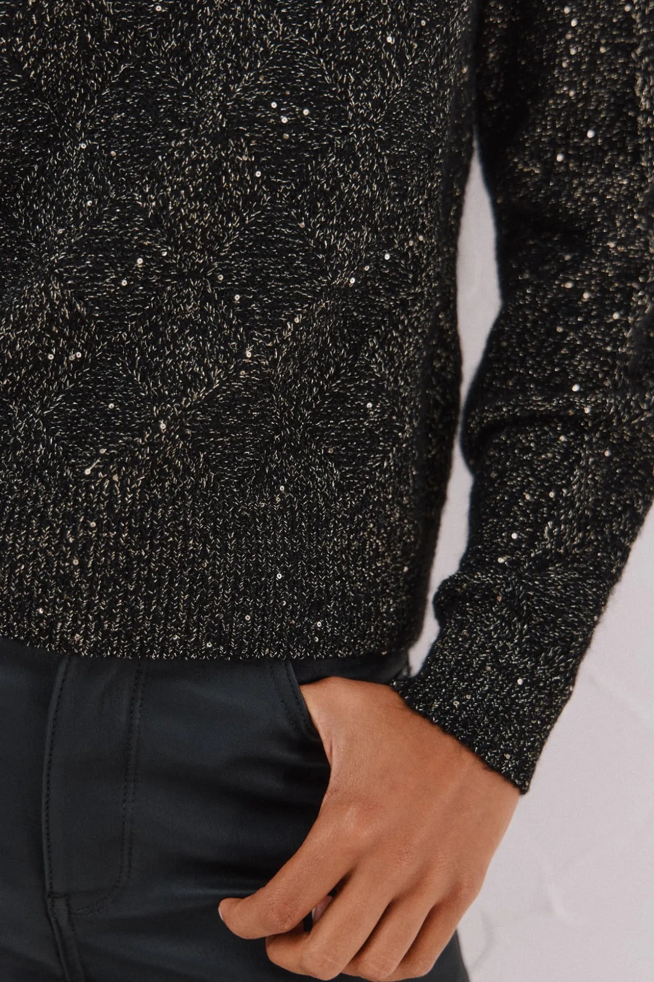 Jersey punto lentejuelas