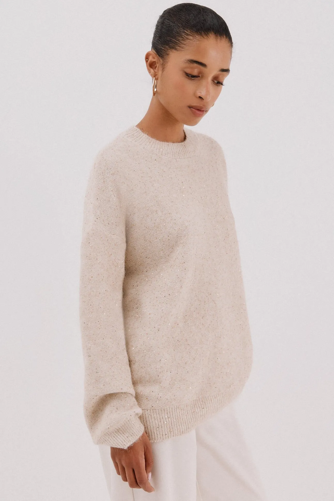 Jersey punto lentejuelas