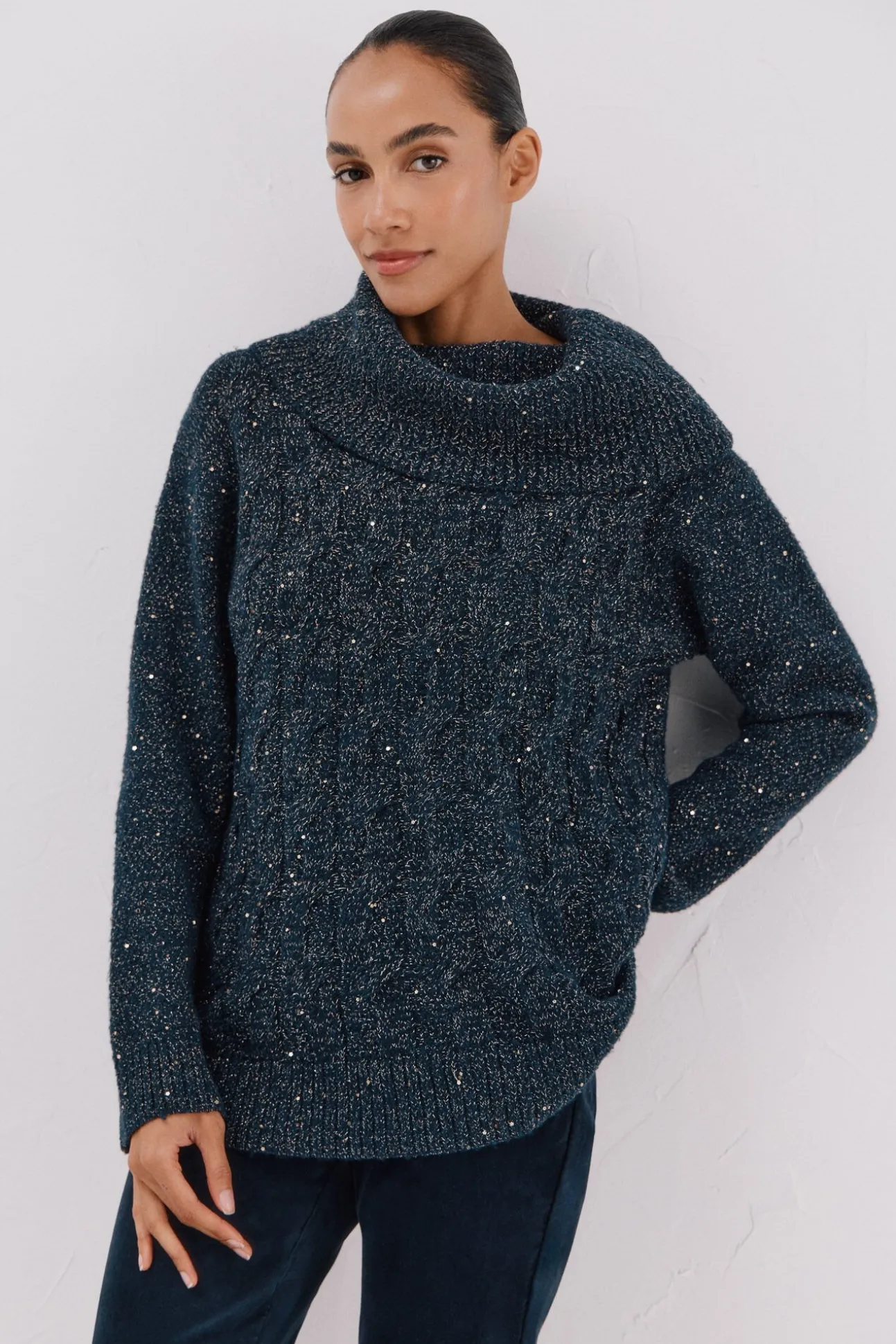 Jersey punto lentejuelas