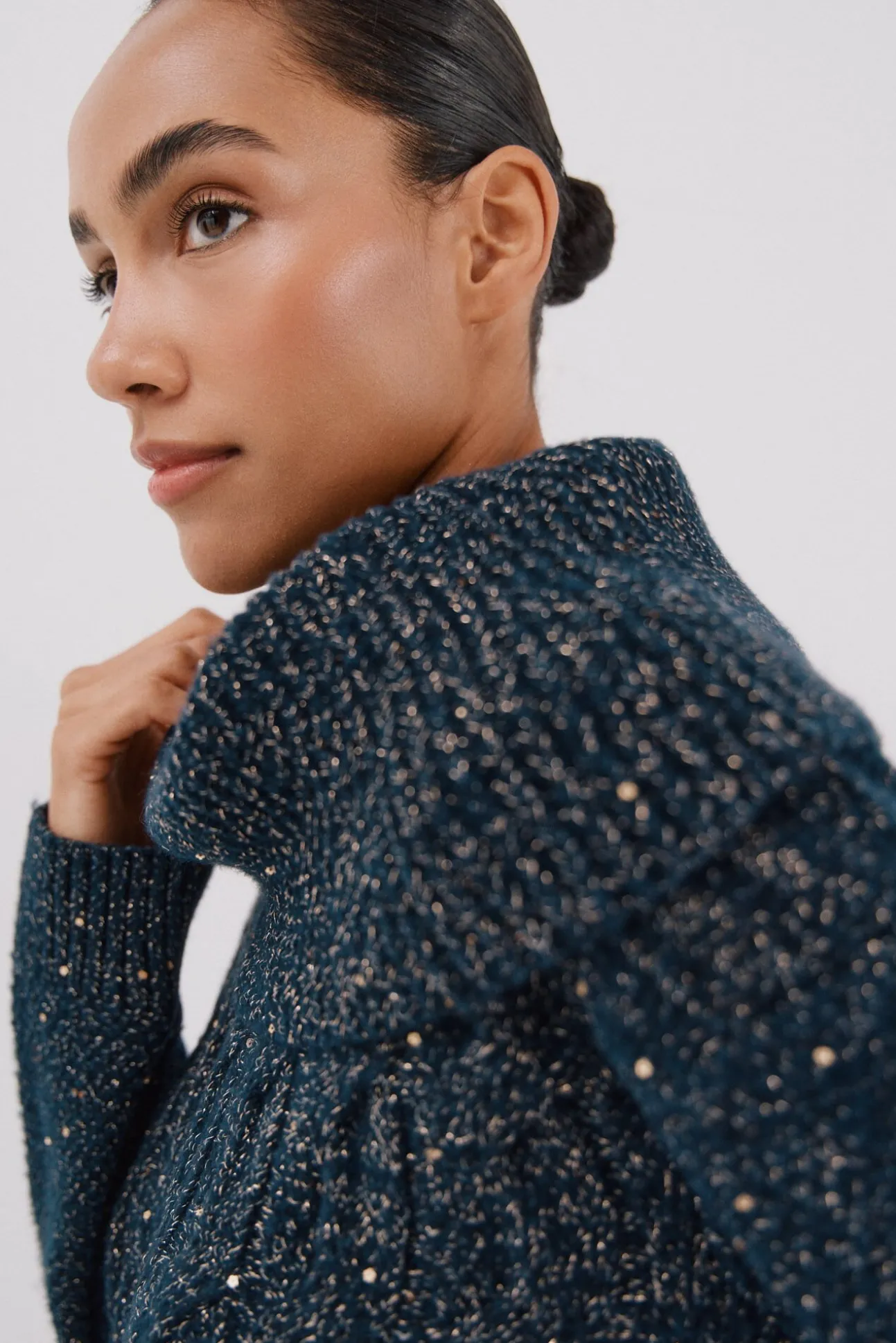 Jersey punto lentejuelas