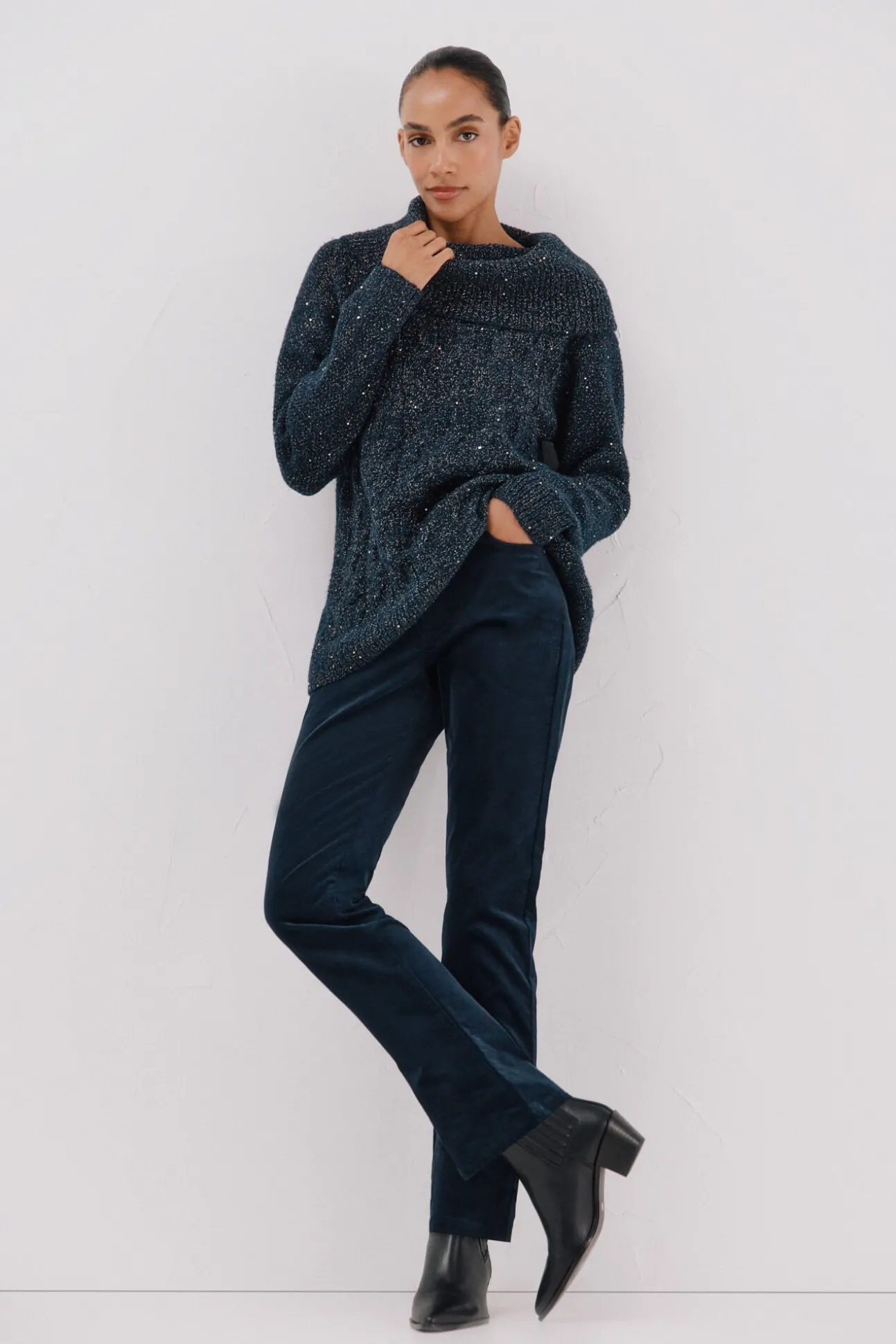 Jersey punto lentejuelas