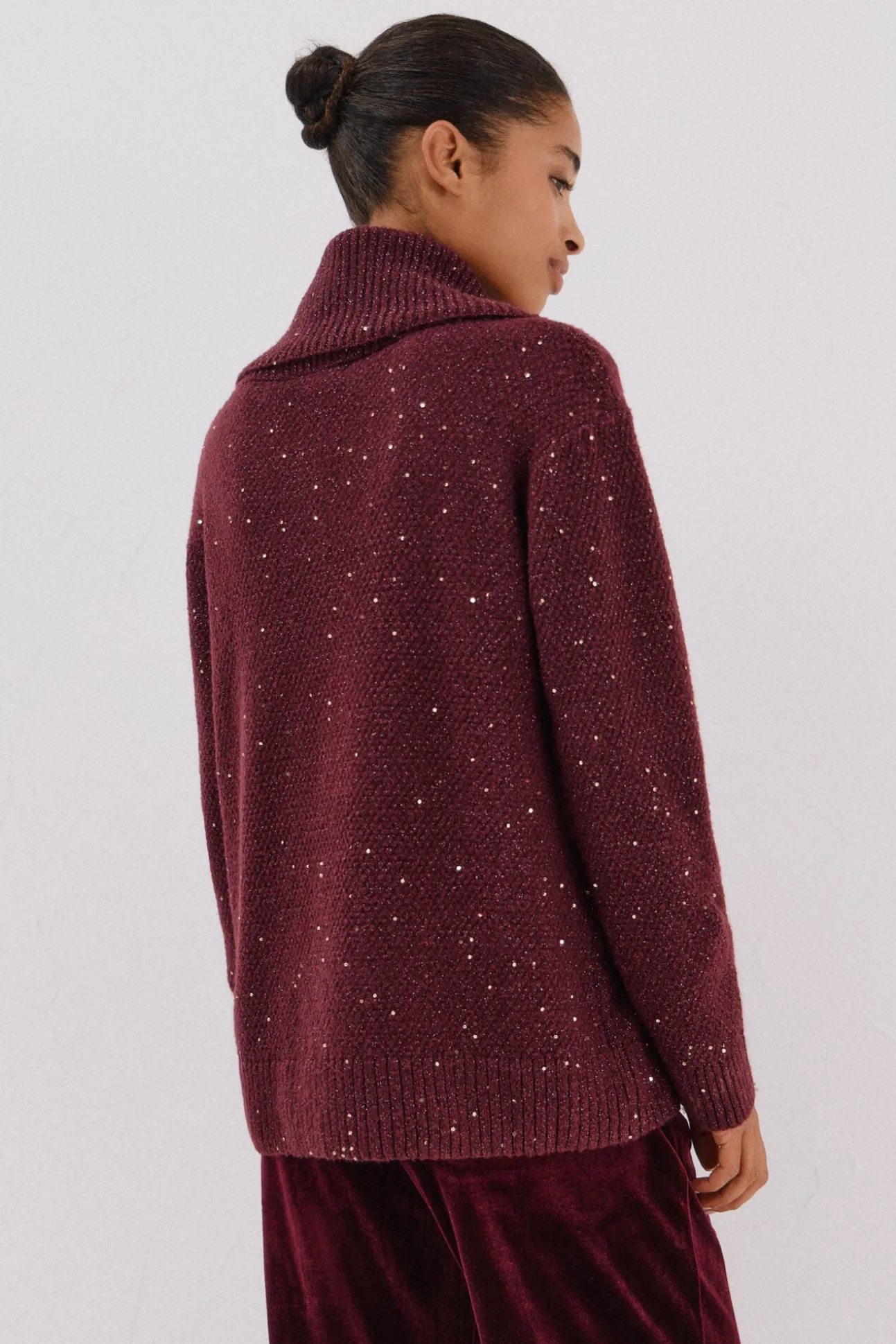 Jersey punto lentejuelas