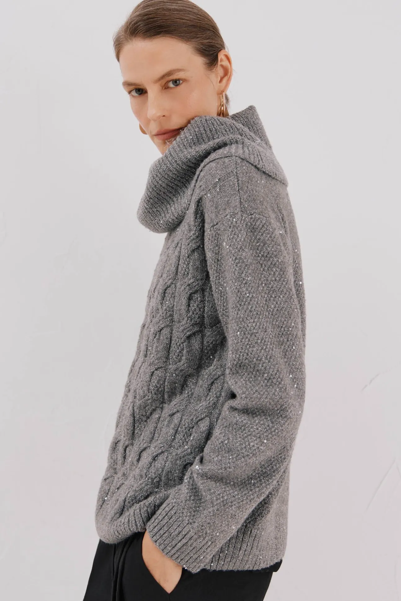 Jersey punto lentejuelas