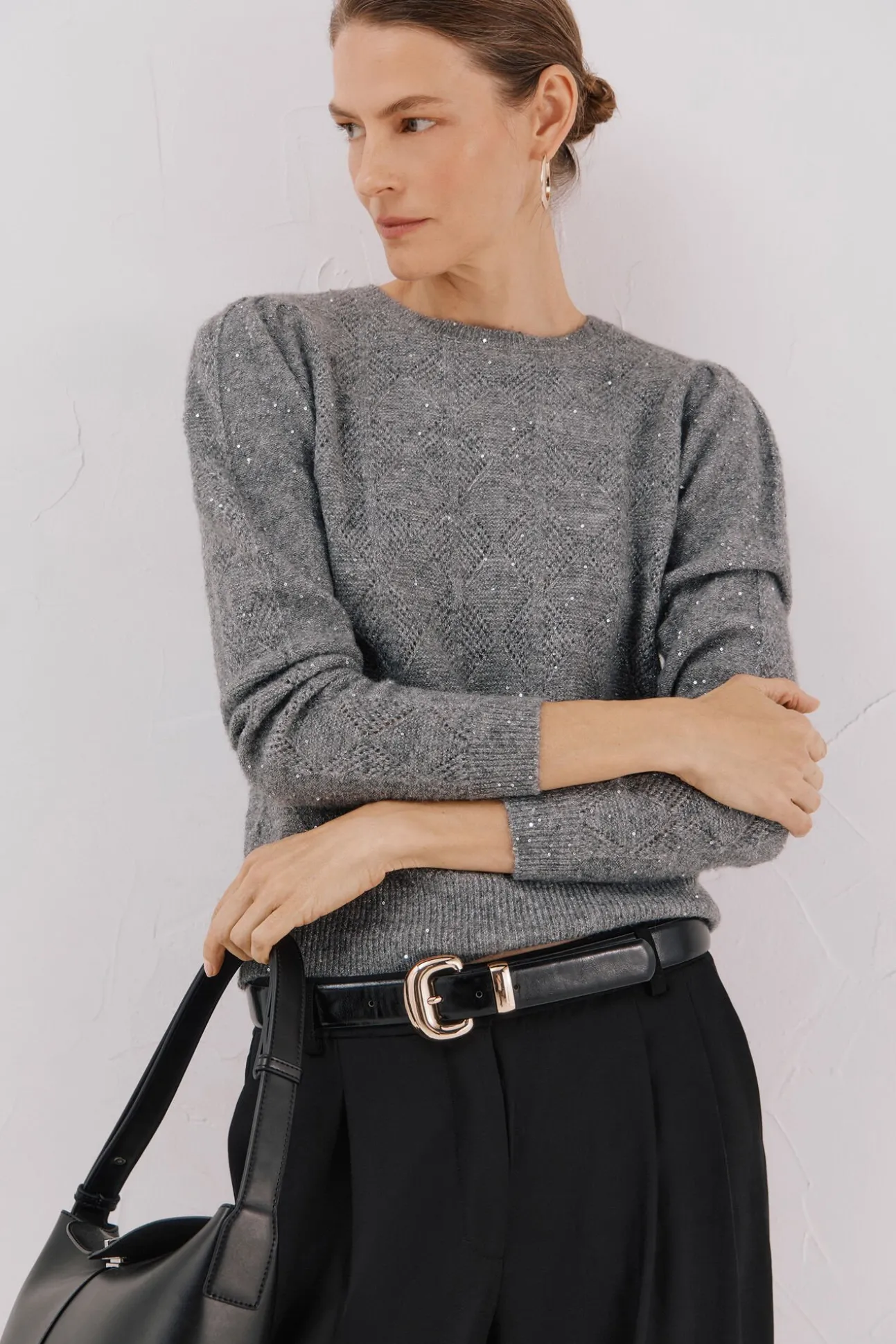 Jersey punto lentejuelas