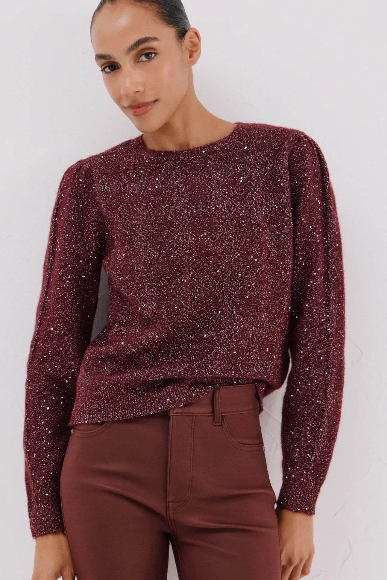 Jersey punto lentejuelas