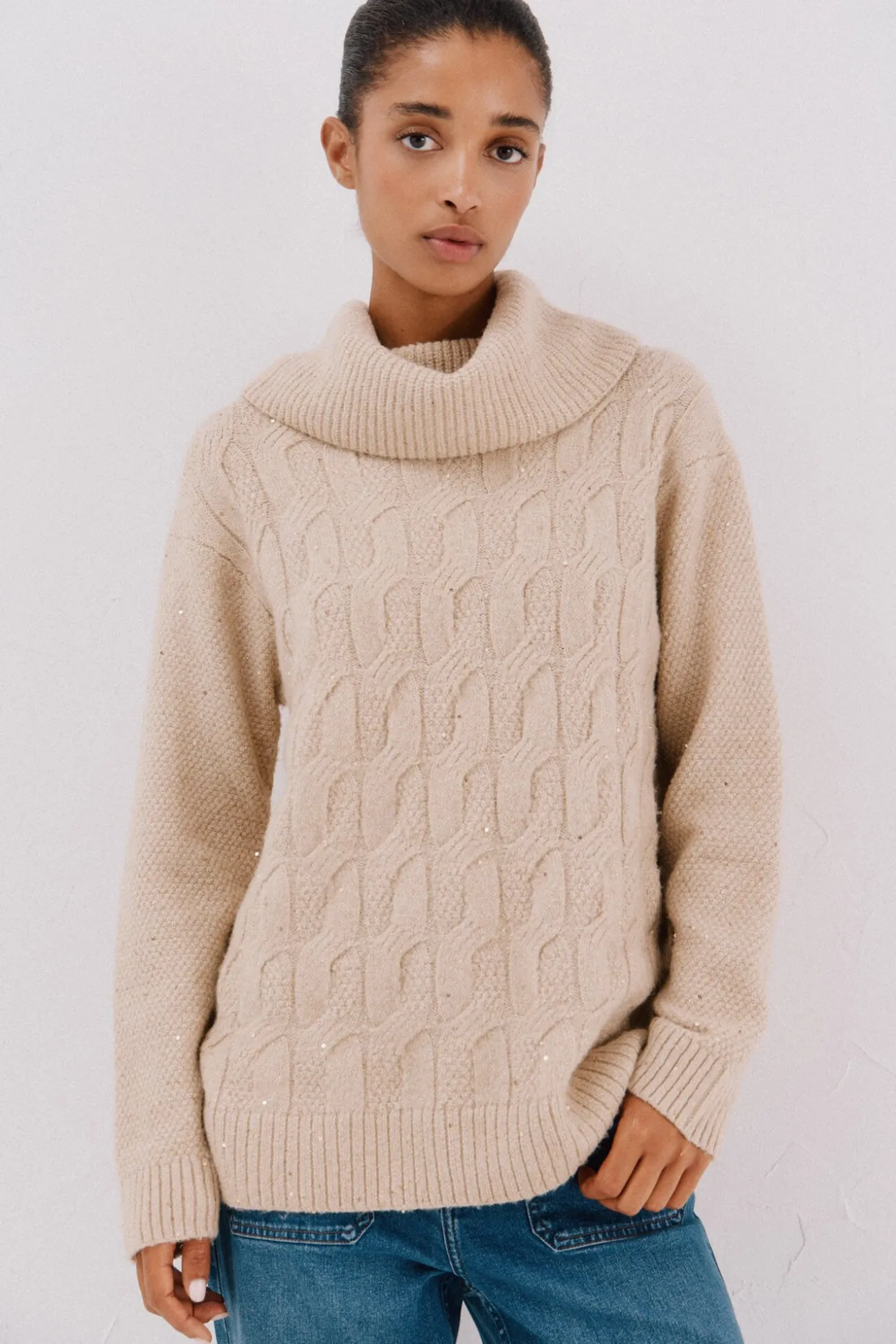 Jersey punto lentejuelas