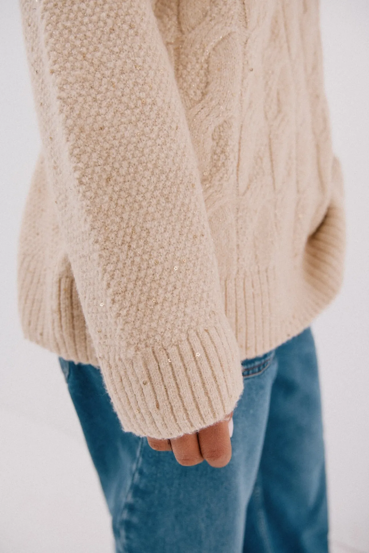 Jersey punto lentejuelas