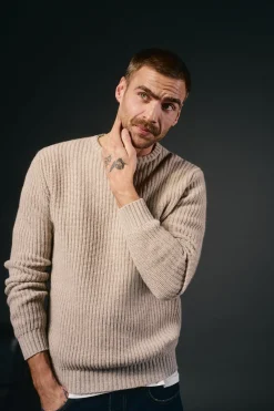 Jersey punto perlado lana