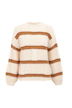 Jersey punto perlado rayas