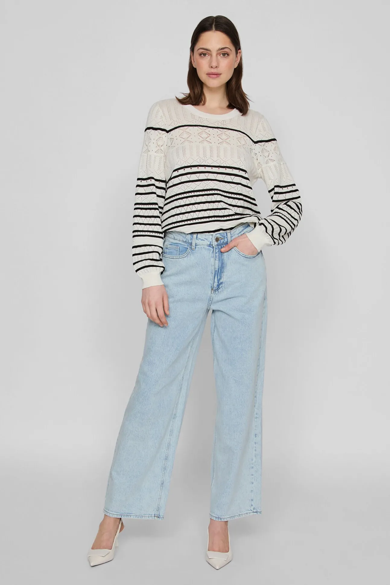 Jersey punto pointelle de algodón orgánico